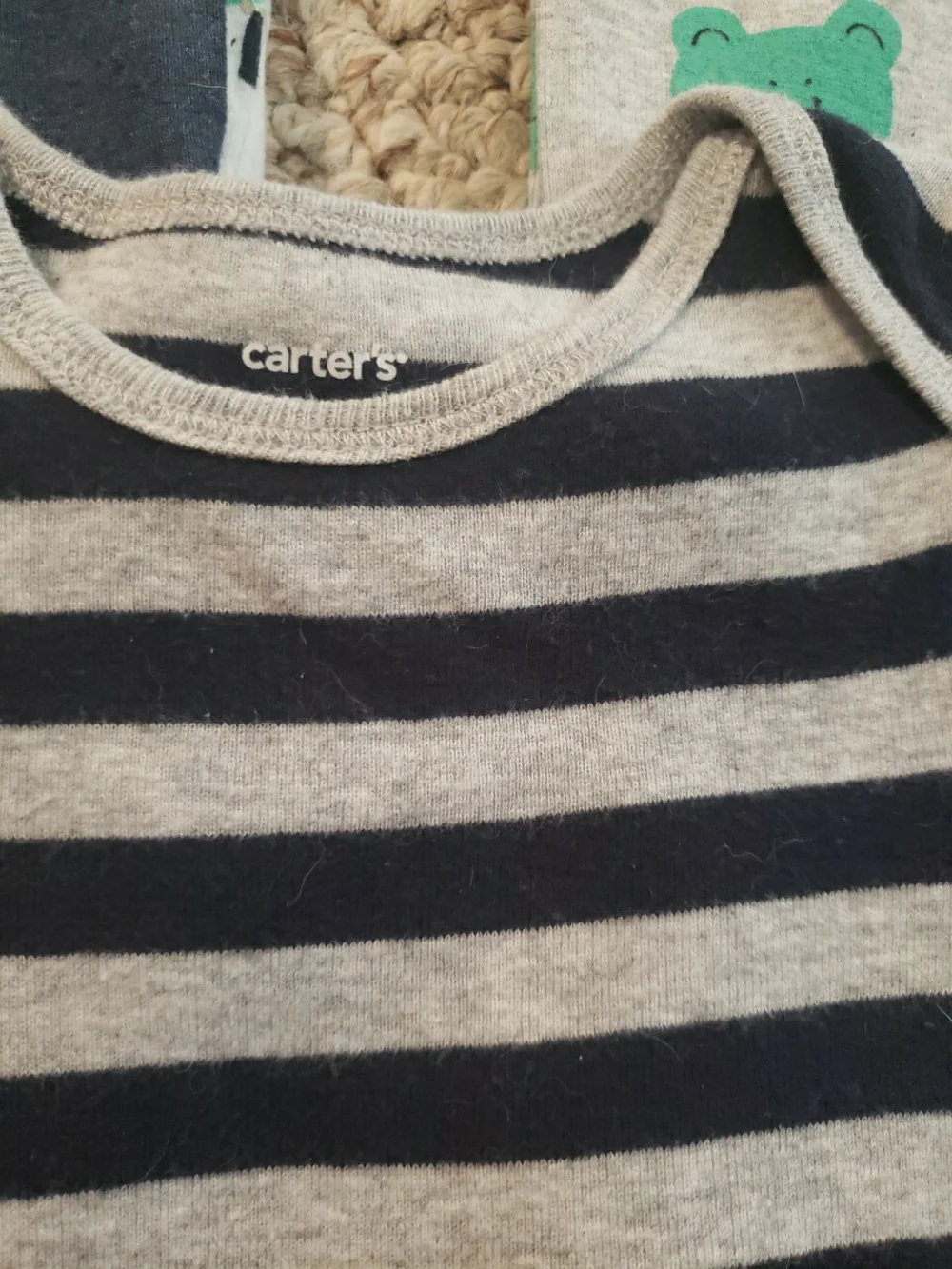 Carter's Baby One-Piece Bodysuit Bundle - Blue, Green, Gray, Navy 6/9M